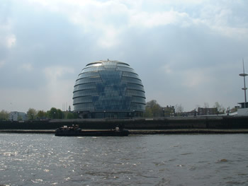 The new home of the Mayor of London viewed from the Thames