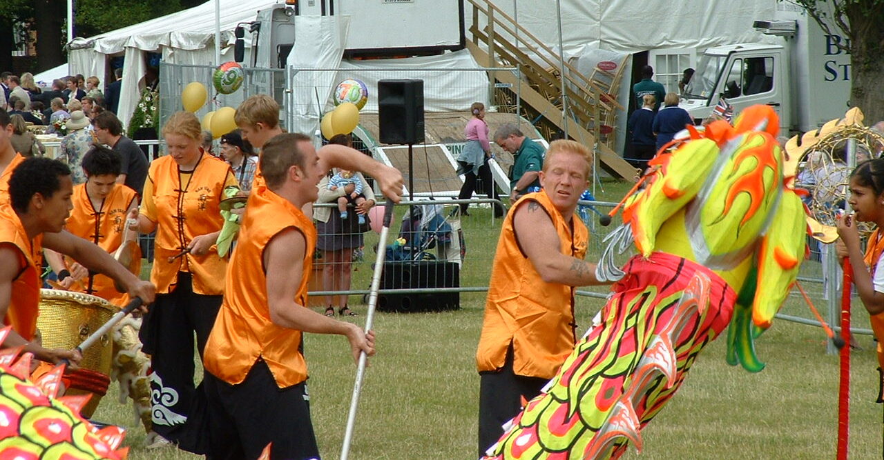 Nam Yang Dragon dancers at HRH The Queen's Jubilee celebrations