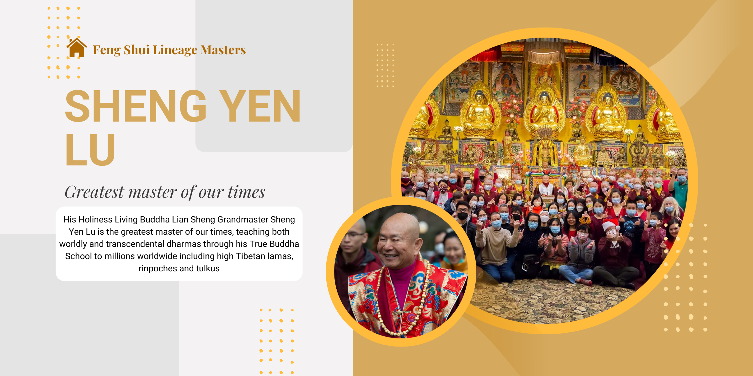 Feng Shui Lineage Masters His Holiness Living Buddha Lian Sheng