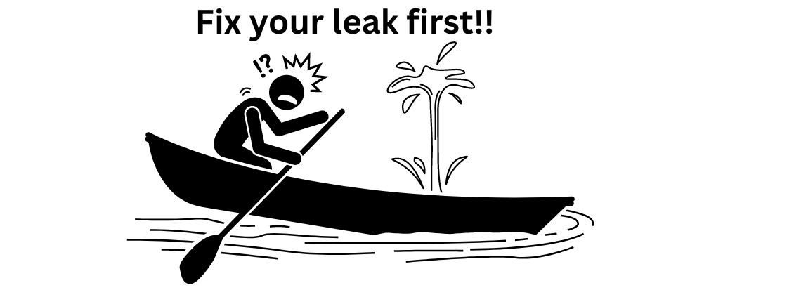 Fix your leak first!! > Rising Dragon Feng Shui