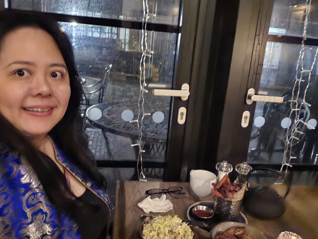 Eating at Elephant Park, London
