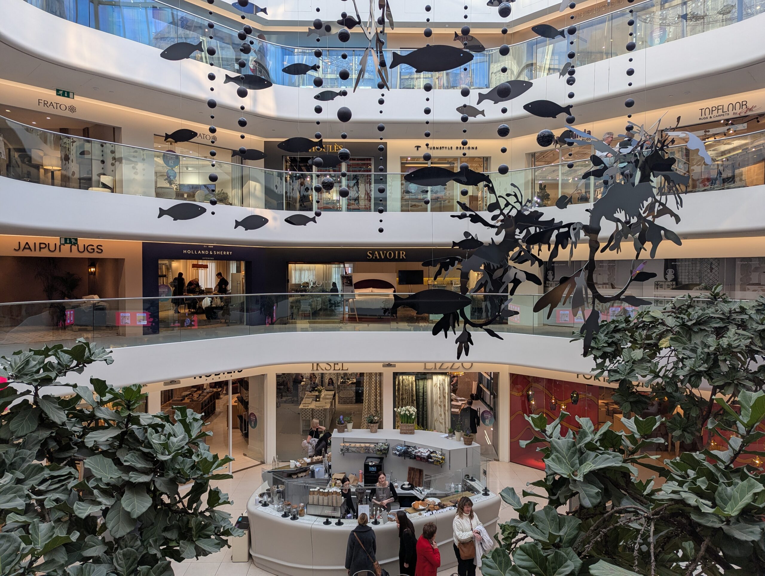 The Savoir Beds showroom at Chelsea Harbour's Design Centre