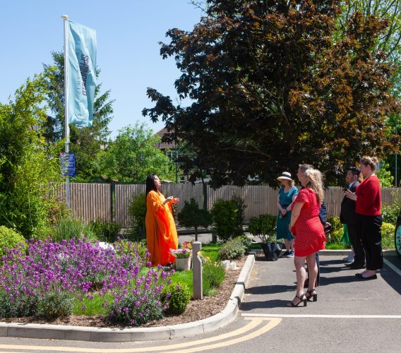 Master Ang was joined by staff from Barratt London and Councillor Mrs. Rosemary Birchall