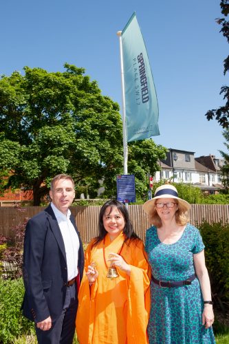 Councillor Mrs. Rosemary Birchall, with Master Ang and Jeremy Marcus